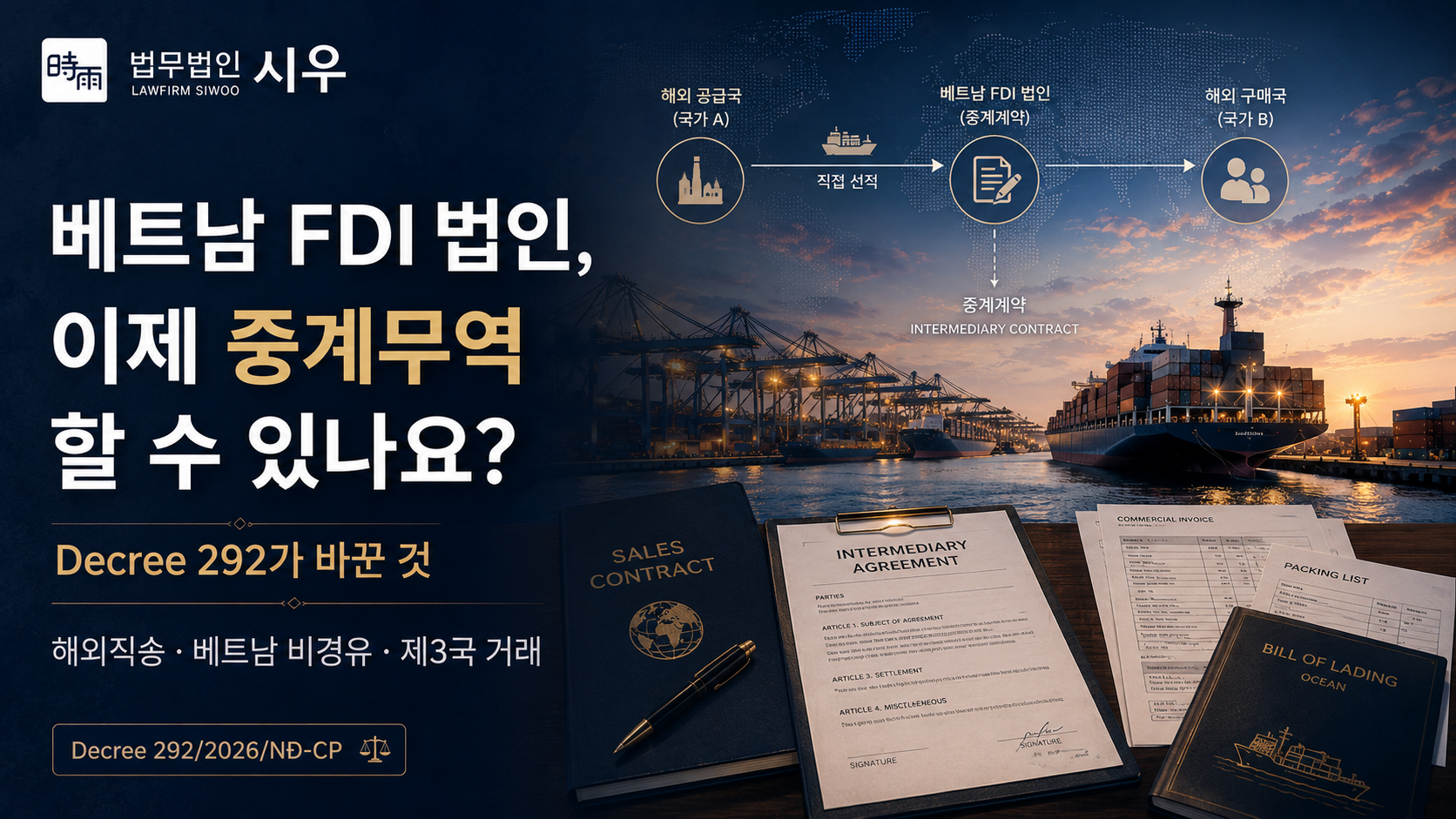 대외무역관리법 시행령(1) - 베트남 FDI 법인, 이제 중계무역 할 수 있나요?