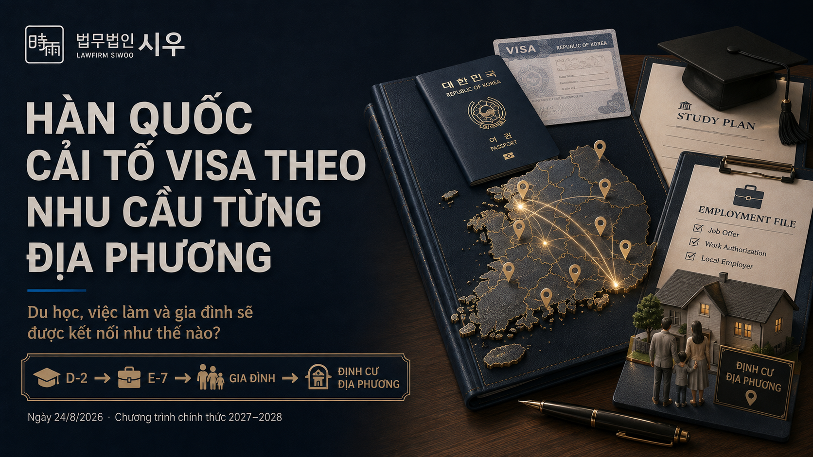 Hàn Quốc cải tổ visa theo nhu cầu từng địa phương: Du học, việc làm và gia đình sẽ được kết nối như thế nào?
