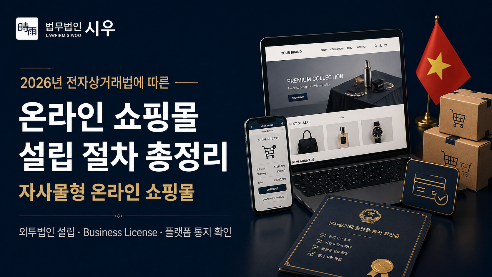 2026년 전자상거래법에 따른, 온라인 쇼핑몰 설립 절차 총정리 (1) - 자사몰형 온라인 쇼핑몰