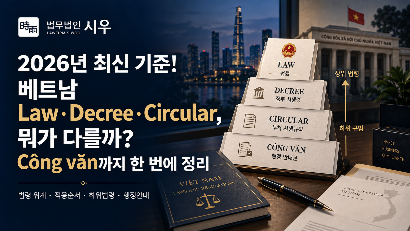 베트남 법체계 이해하기 (1) - 2026년 최신 기준! 베트남 Law·Decree·Circular, 뭐가 다를까?