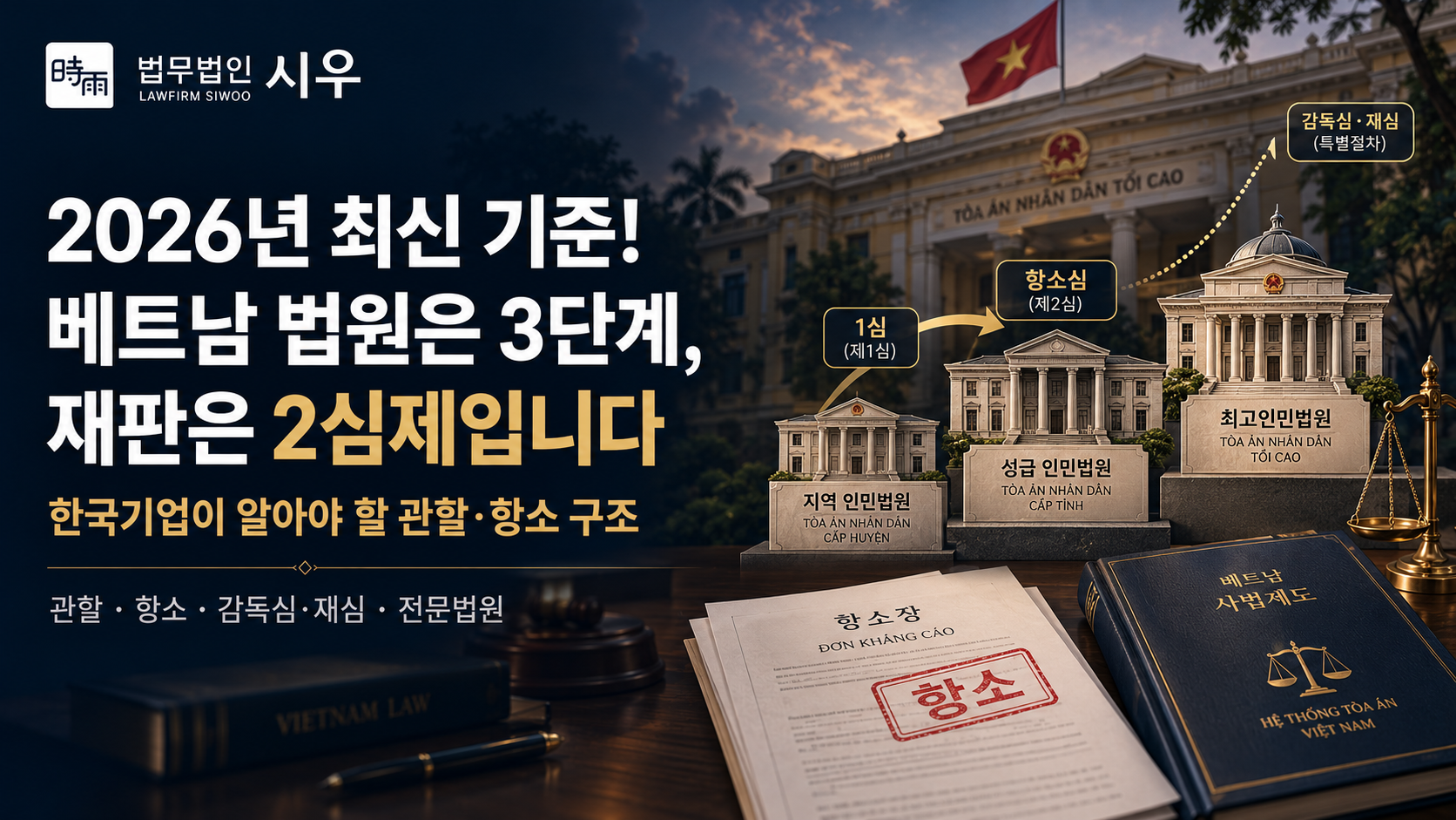 베트남 법체계 이해하기 (2) - 2026년 최신 기준! 베트남 사법 체계 - 한국기업이 알야아 할 관할·항소 구조