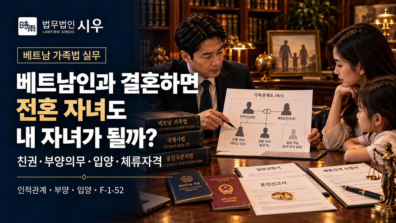 베트남인과 결혼하면 전혼 자녀도 내 자녀가 될까? — 친권·부양의무·입양·체류자격